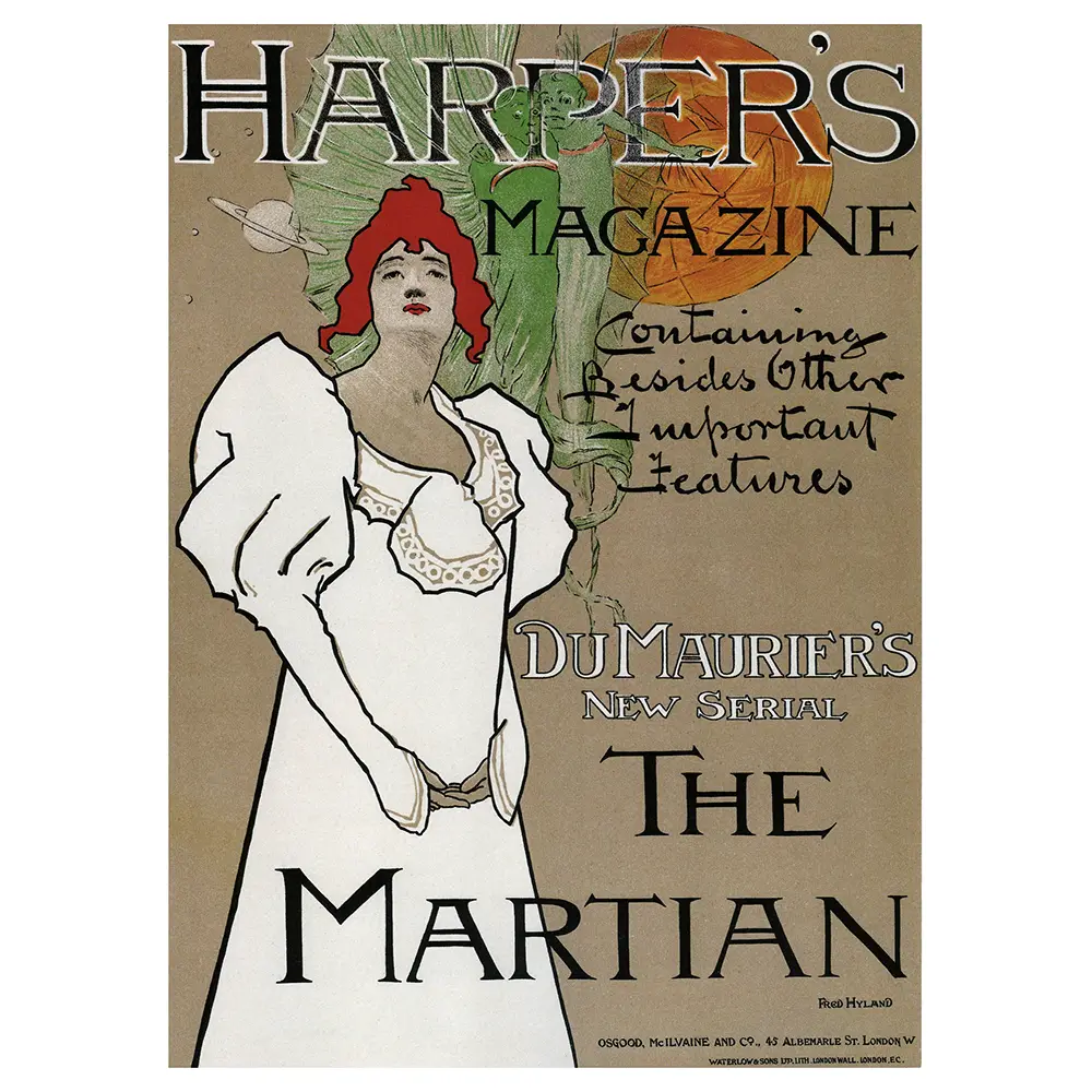 Wandbild Harper\'s. 1896 Martian, The