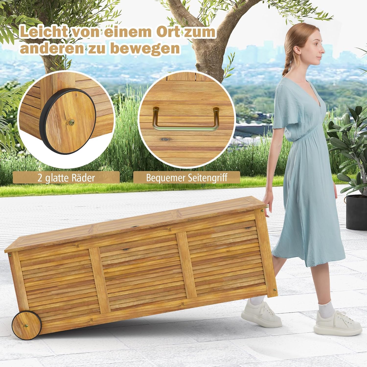 Gartenbox auf Rollen kaufen