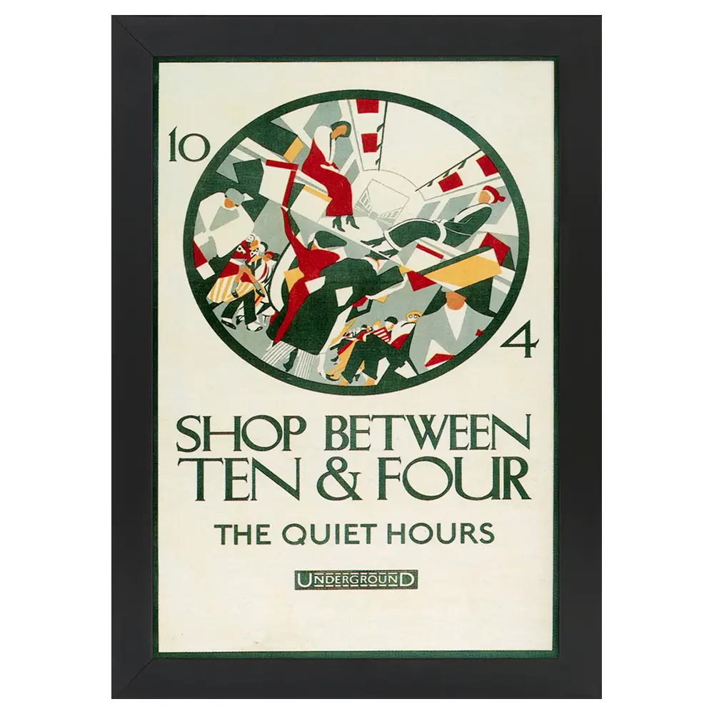 Hours 1926 Poster Quiet Bilderrahmen