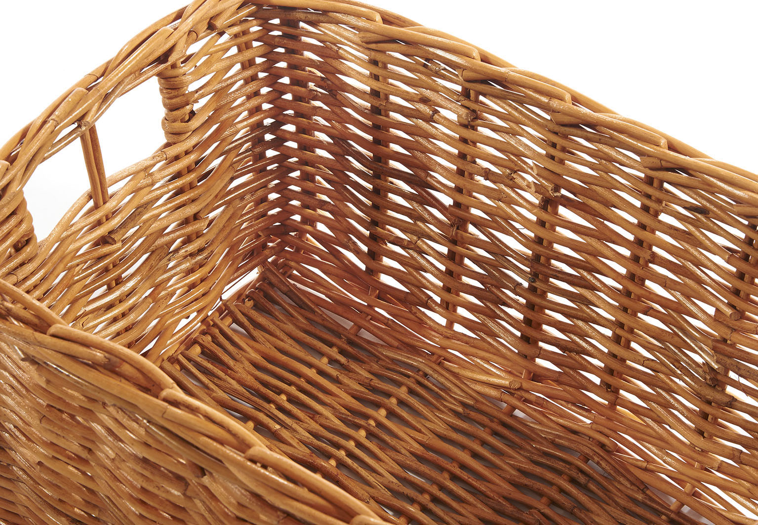 Regalkorb Aus Vollweide, Rechteckig, Ca. 45 X 60 X 25 Cm, Braun, Mit Griffen – Für Aufbewahrung & Deko