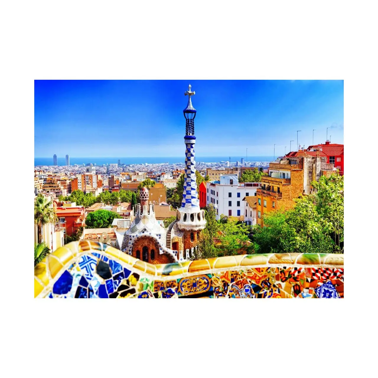 Puzzle Park Barcelona Teile G眉ell 1000