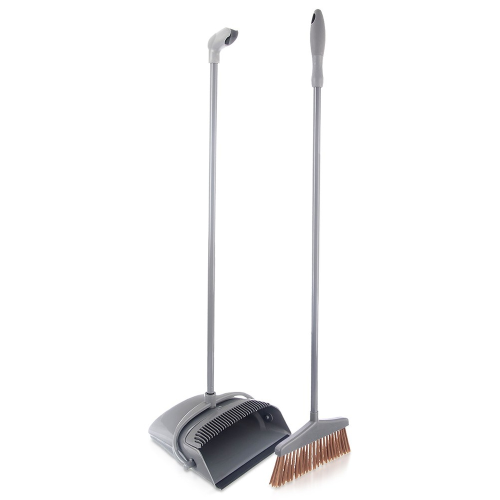 Zimmerbesen Mit Stiel Besen Mit Kehrschaufel-Set - Standbesen Für