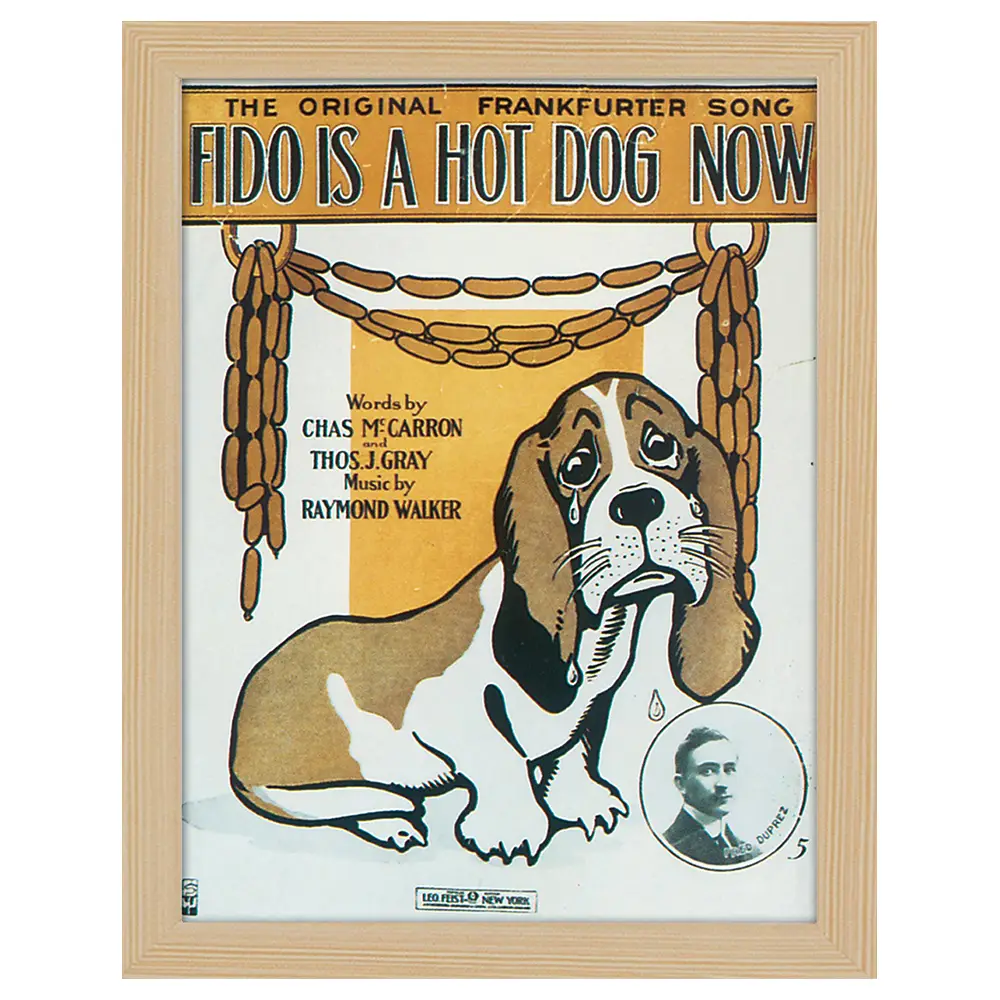 Bilderrahmen Fido is A Hot Dog Now