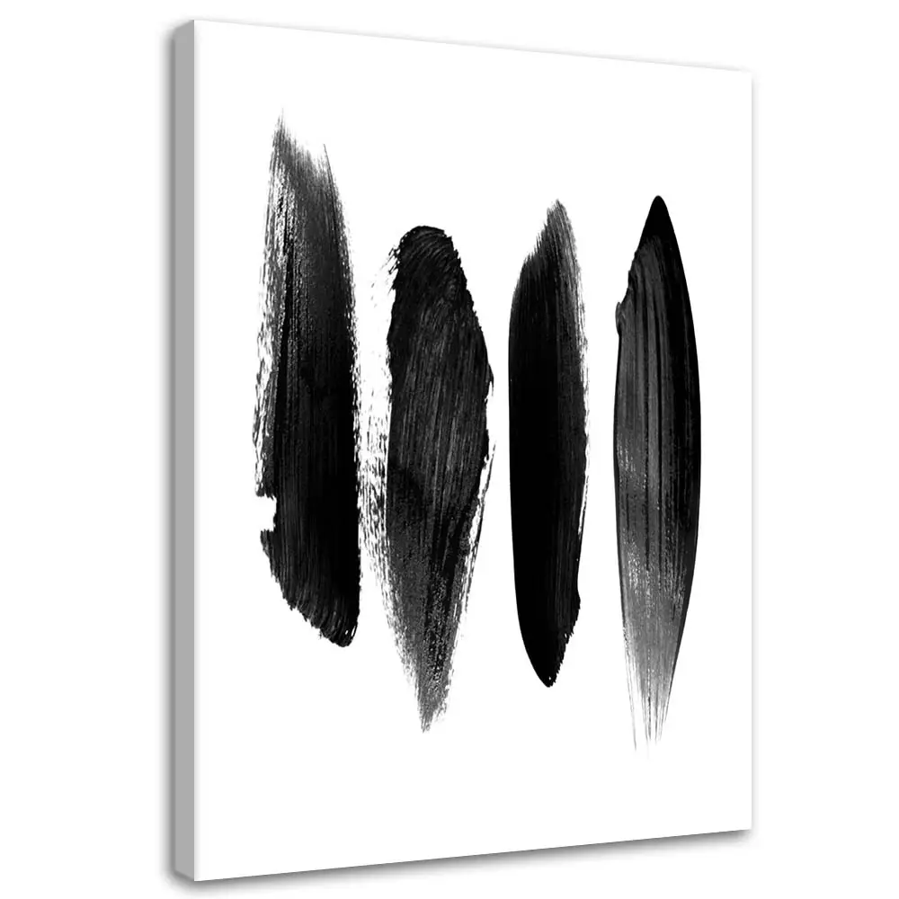 Streifen Wandbilder Schwarze Abstrakt