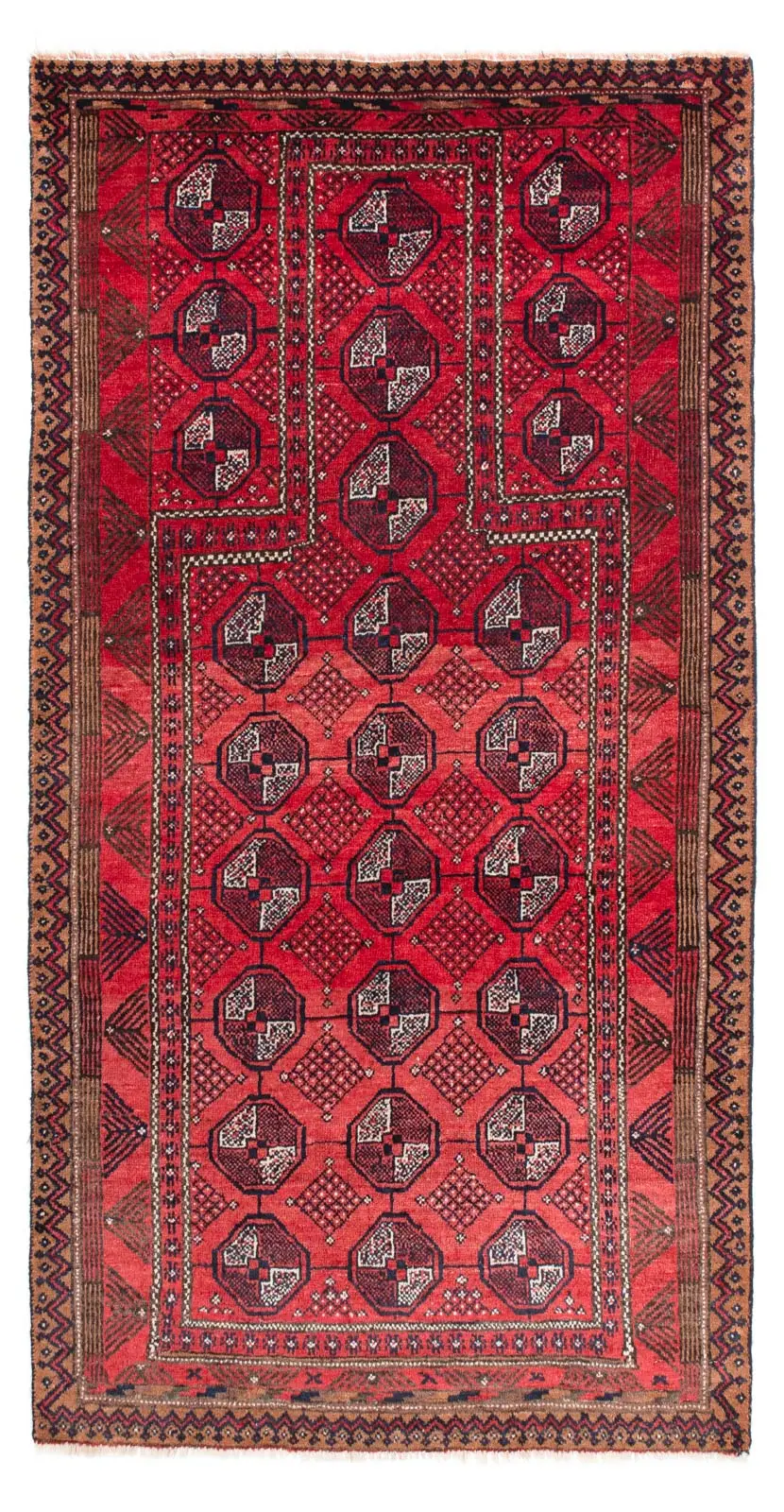 Belutsch Teppich - 163 - cm 91 rot x
