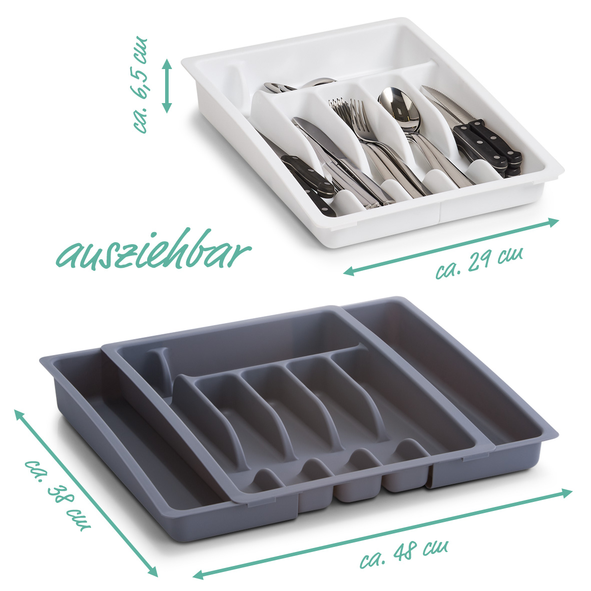 Besteckkasten, ausziehbar, Kunststoff kaufen
