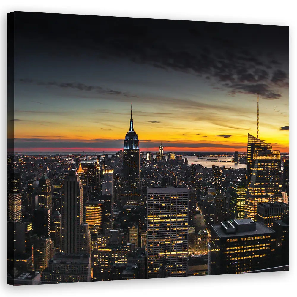 Bild auf leinwand City New York Panorama