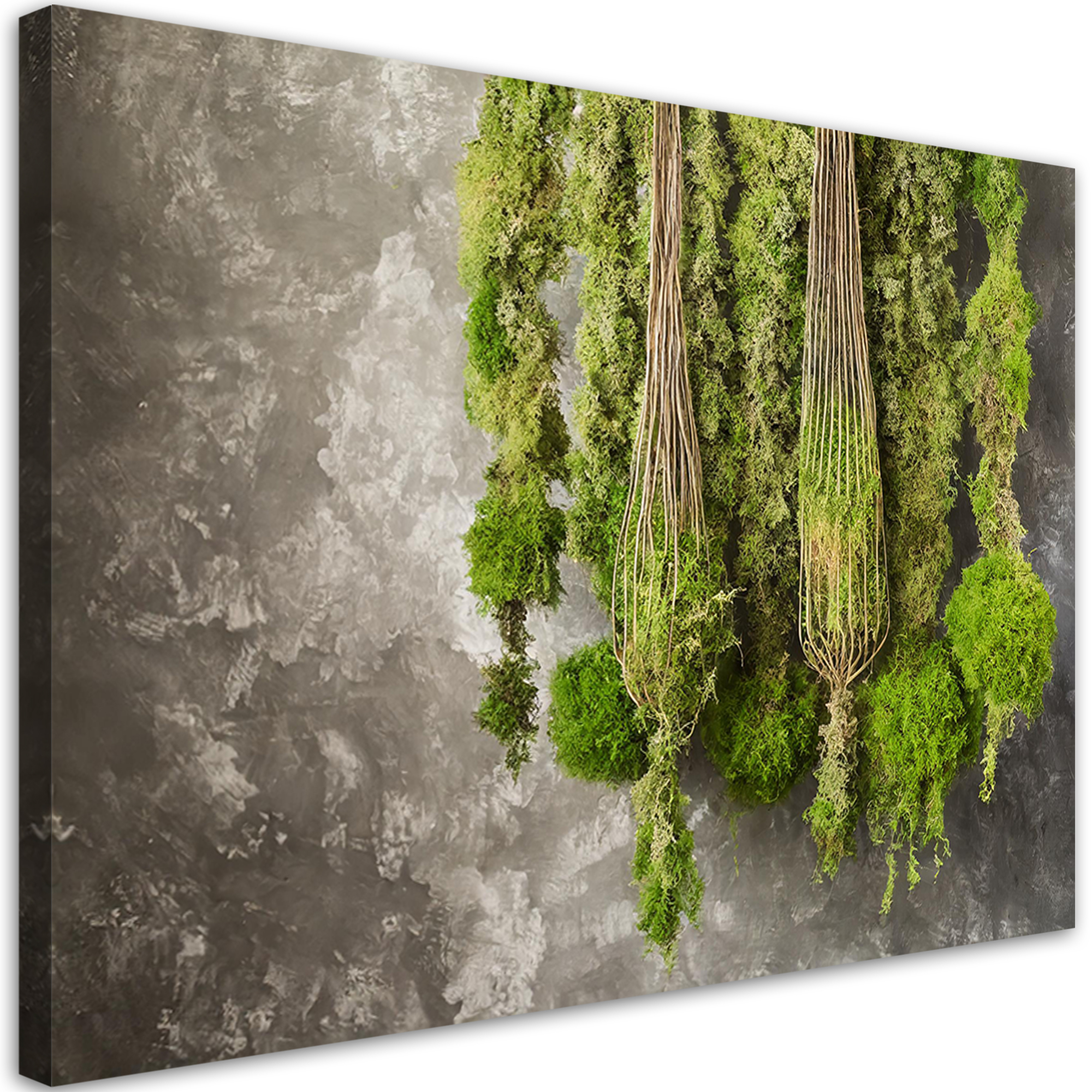 Moosbild Wandbild Mit Echtem Konserviertem Moos Im | HORNBACH