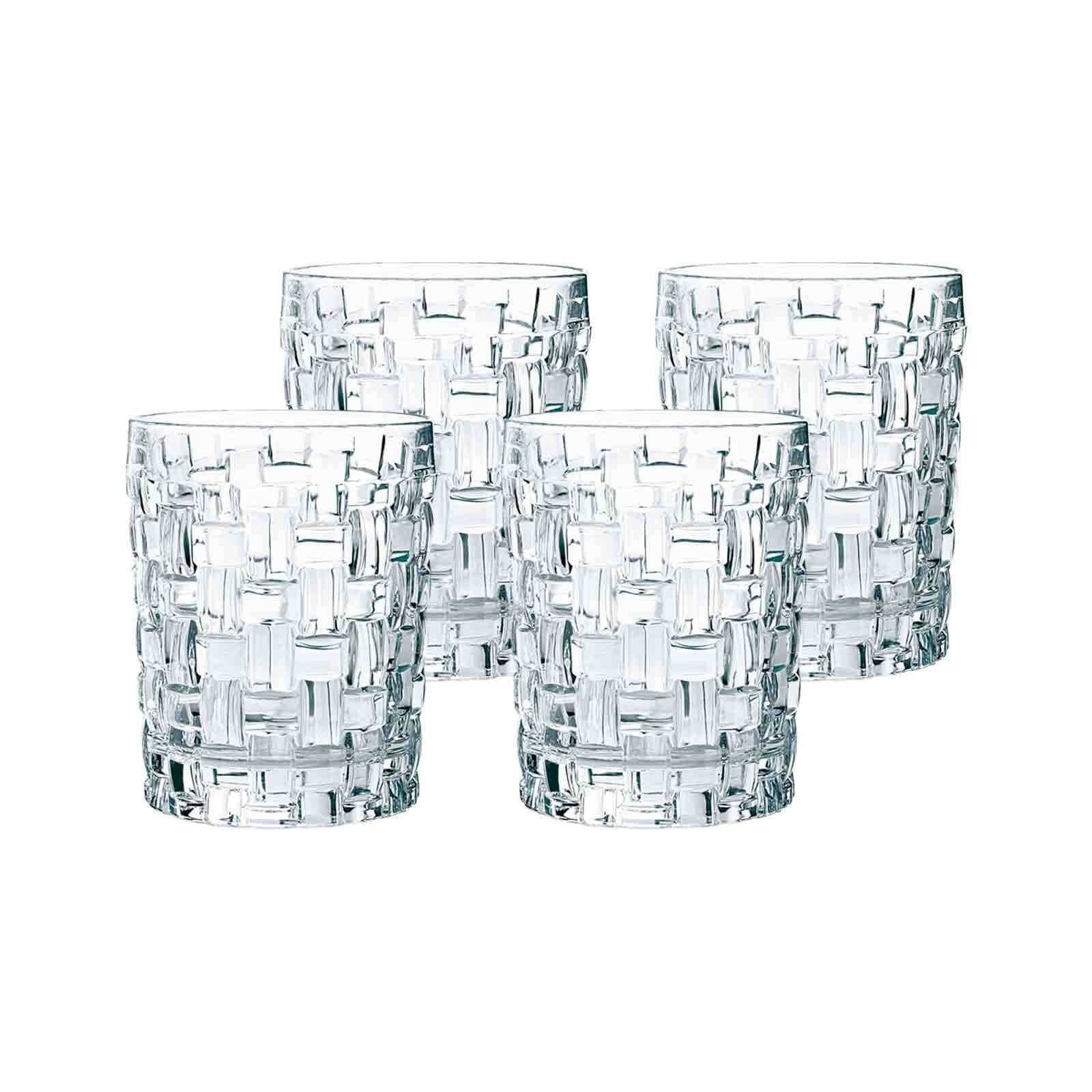 Whiskygläser 4er-Set – Bourbon-Glas, 326 Ml, Kurzer Stiel, Für Spirituosen, Cocktails & Mehr