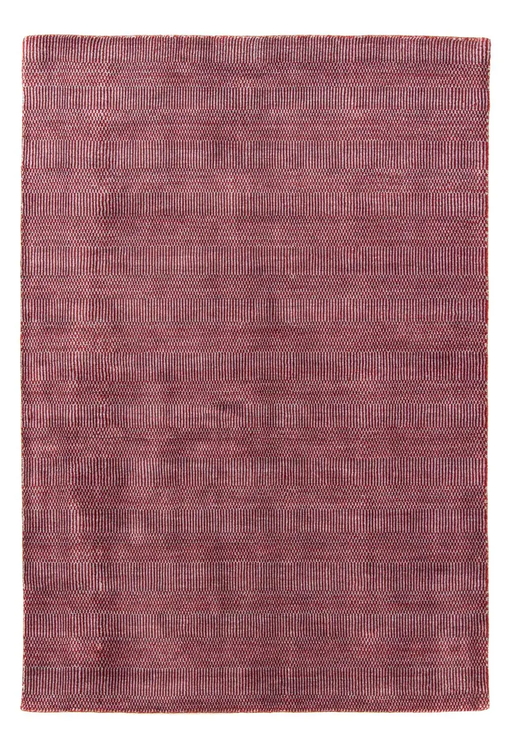 Designer Teppich - 201 x 142 cm - rot | Kurzflorteppiche