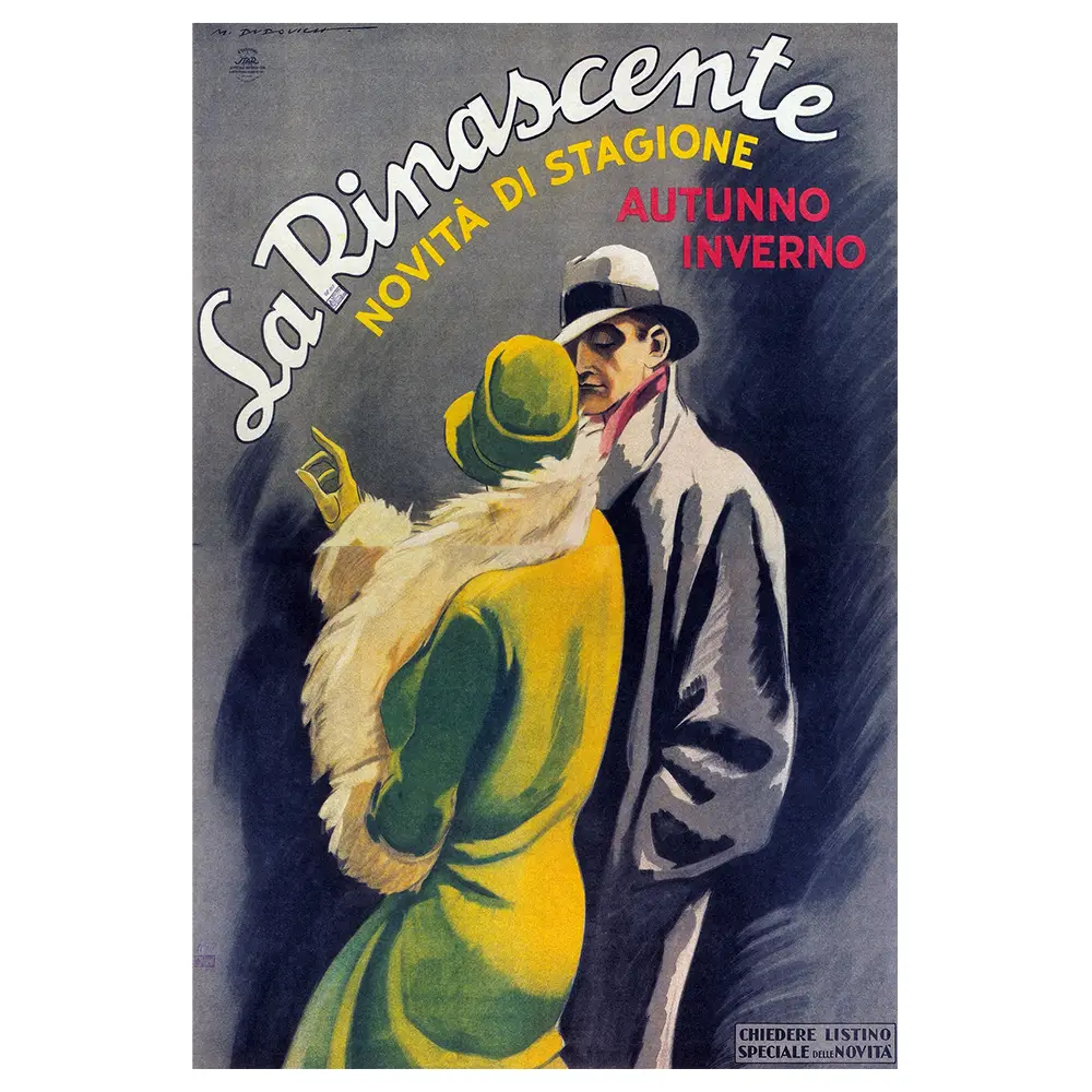 Ad, Rinascente La Leinwandbild 1931