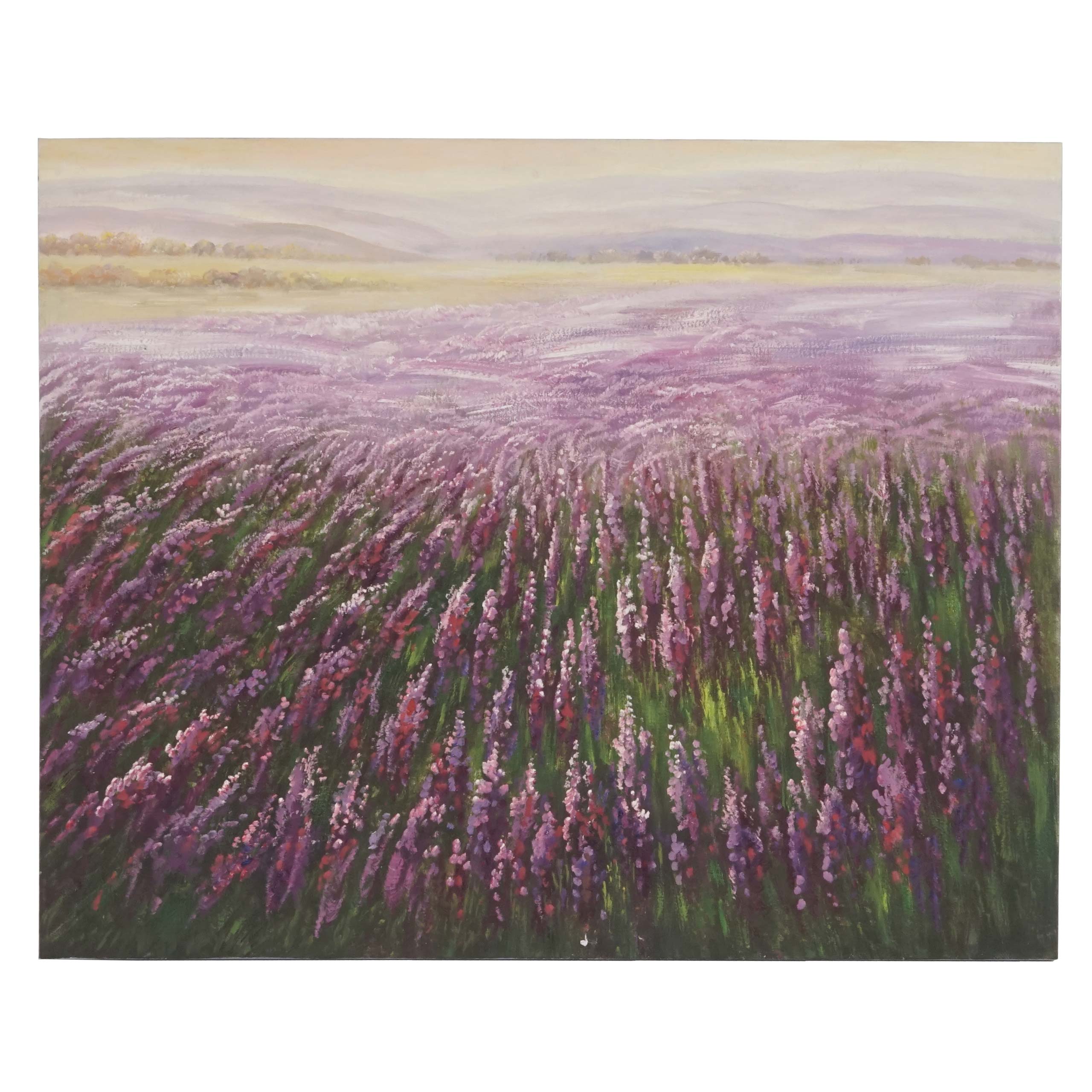 Tableau à l'huile champ de fleurs | Je commande ! | home24