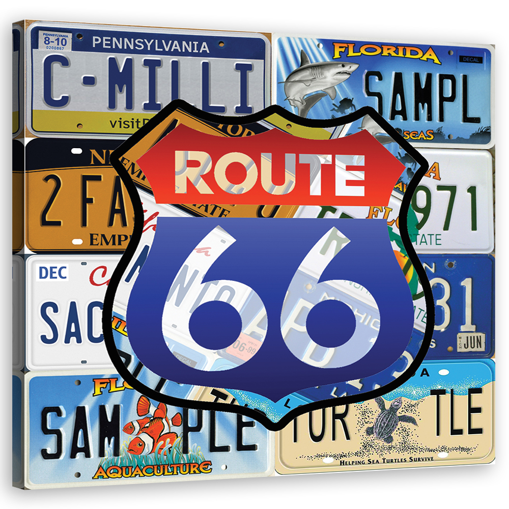 Wandbild Route 66 Bunt Abstrakt kaufen | home24