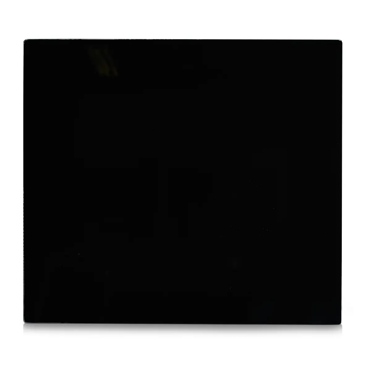 Herdblende-/Abdeckplatte, schwarz, Glas