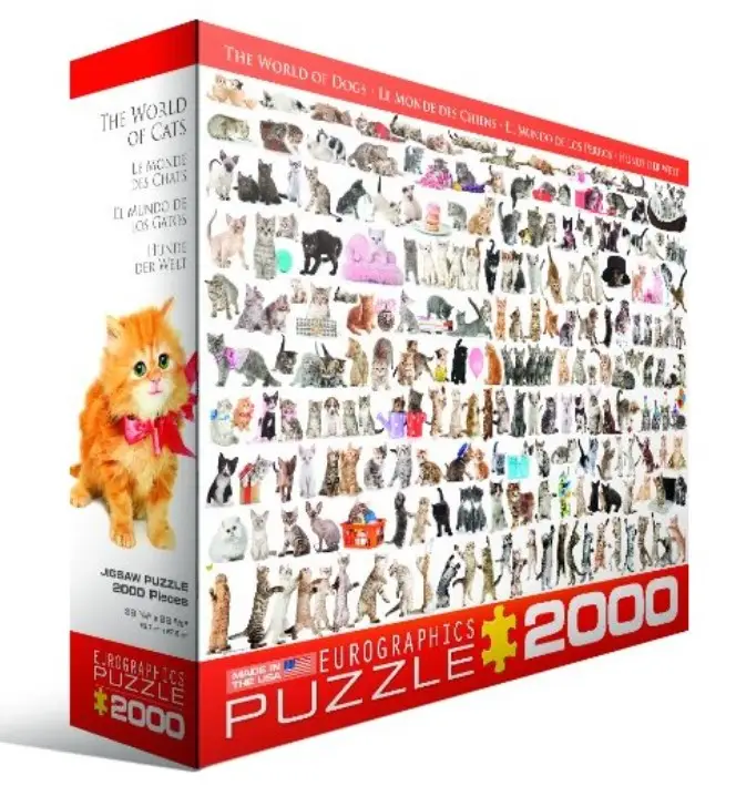 Teile 2000 Katze Puzzle