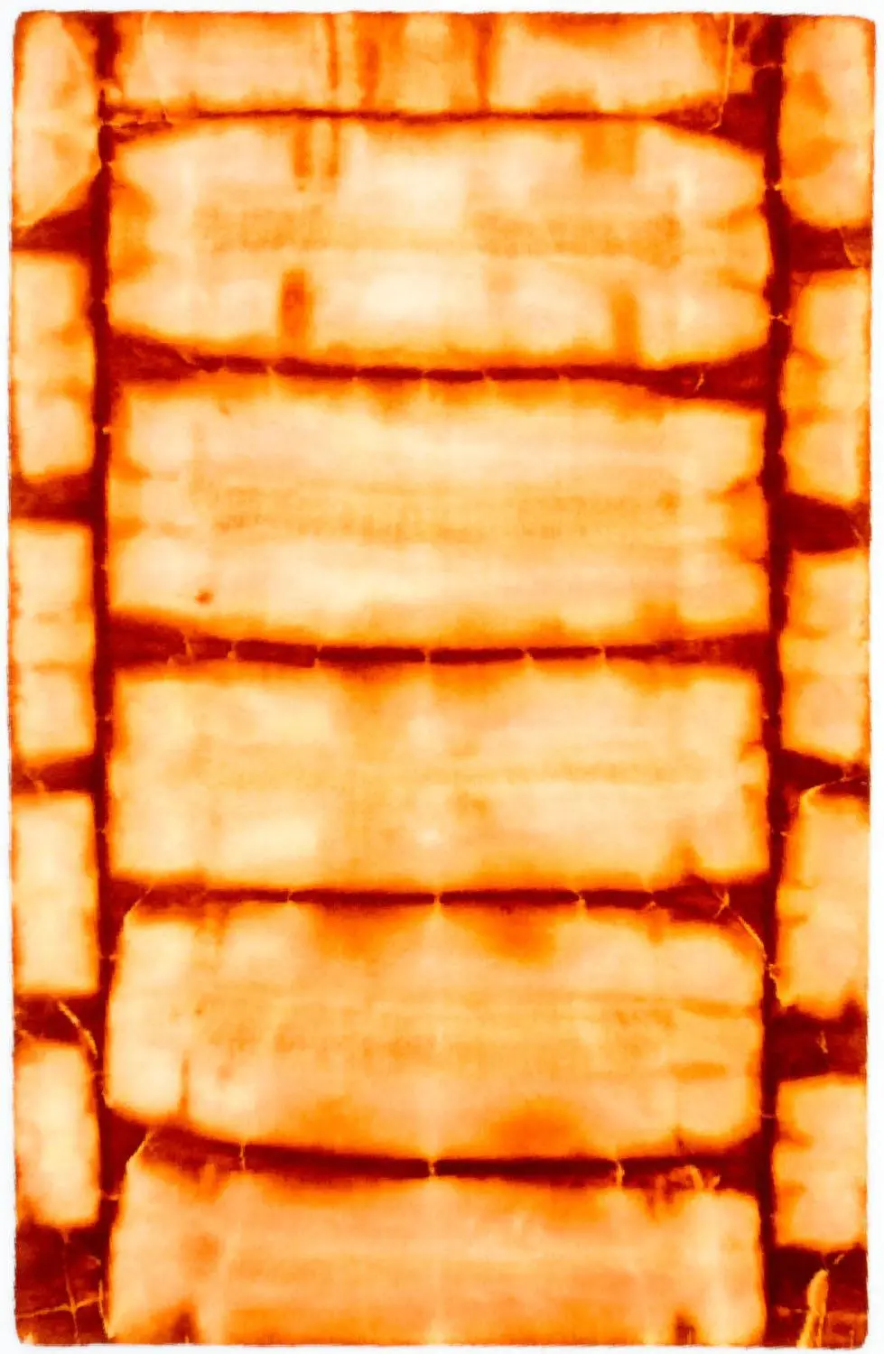 Vintage Teppich - 183 x 118 cm - orange | Kurzflorteppiche