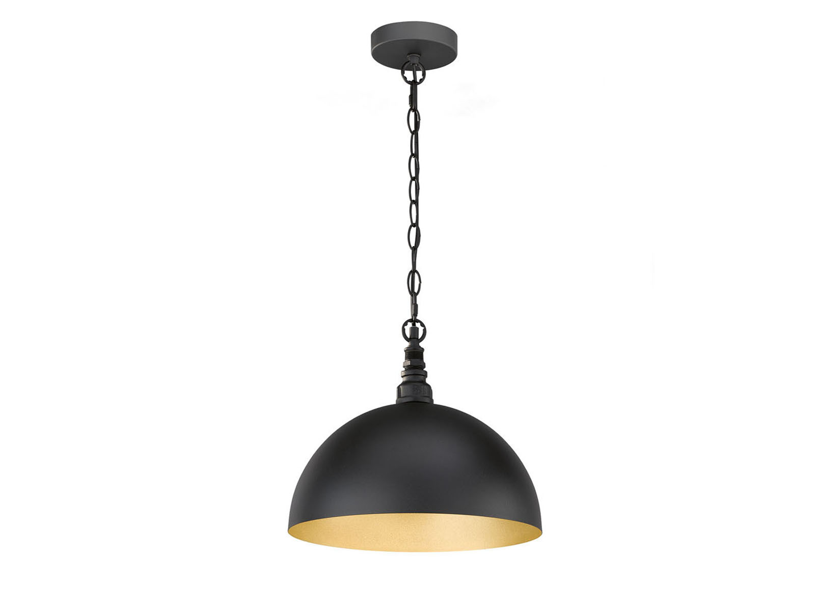 Homemania Pendelleuchte In Gold/Schwarz | 3x E27, Verstellbar, 115 Cm, Inkl. Montageset
