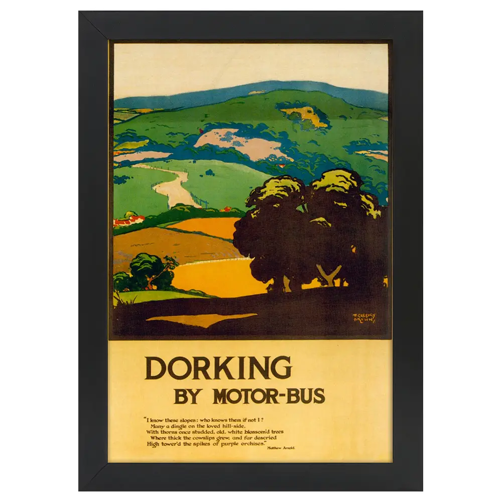 1920 Poster Dorking Bilderrahmen