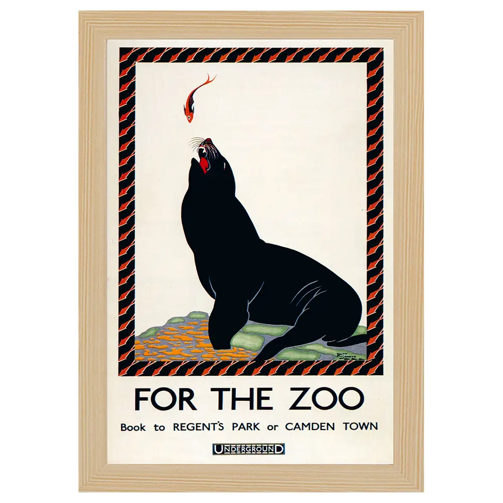 1925 Poster Zoo Bilderrahmen