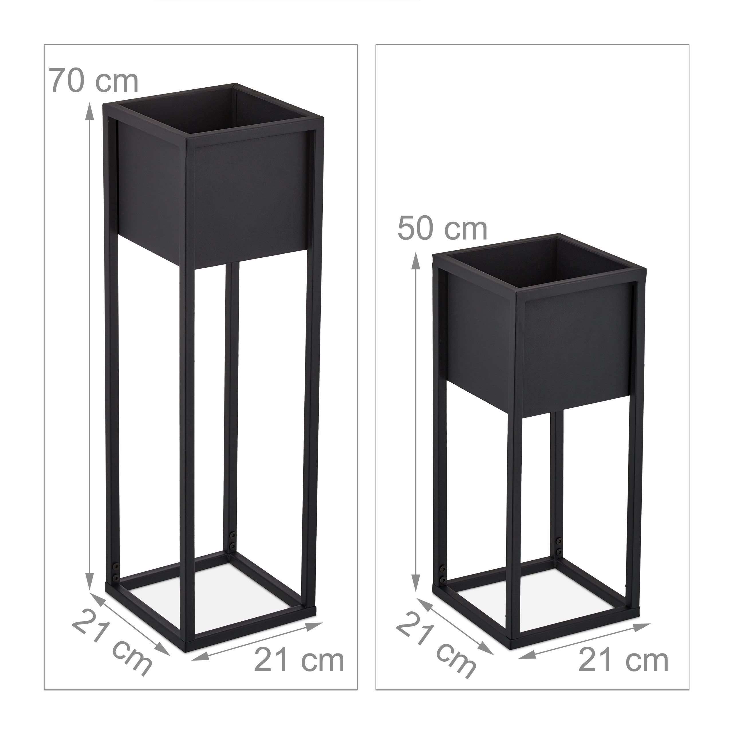 Support De Plante En Métal Moderne Avec étagères Et Pieds