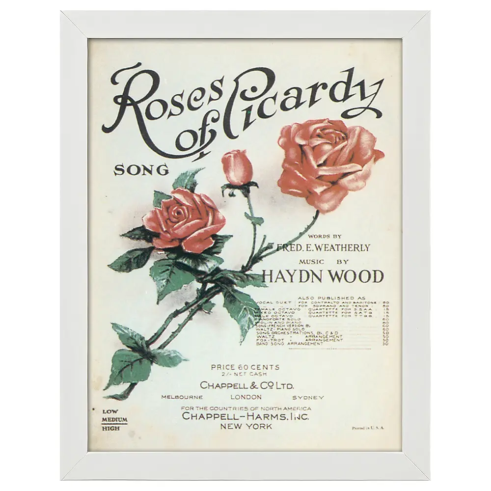 of Roses Bilderrahmen Poster Picardy