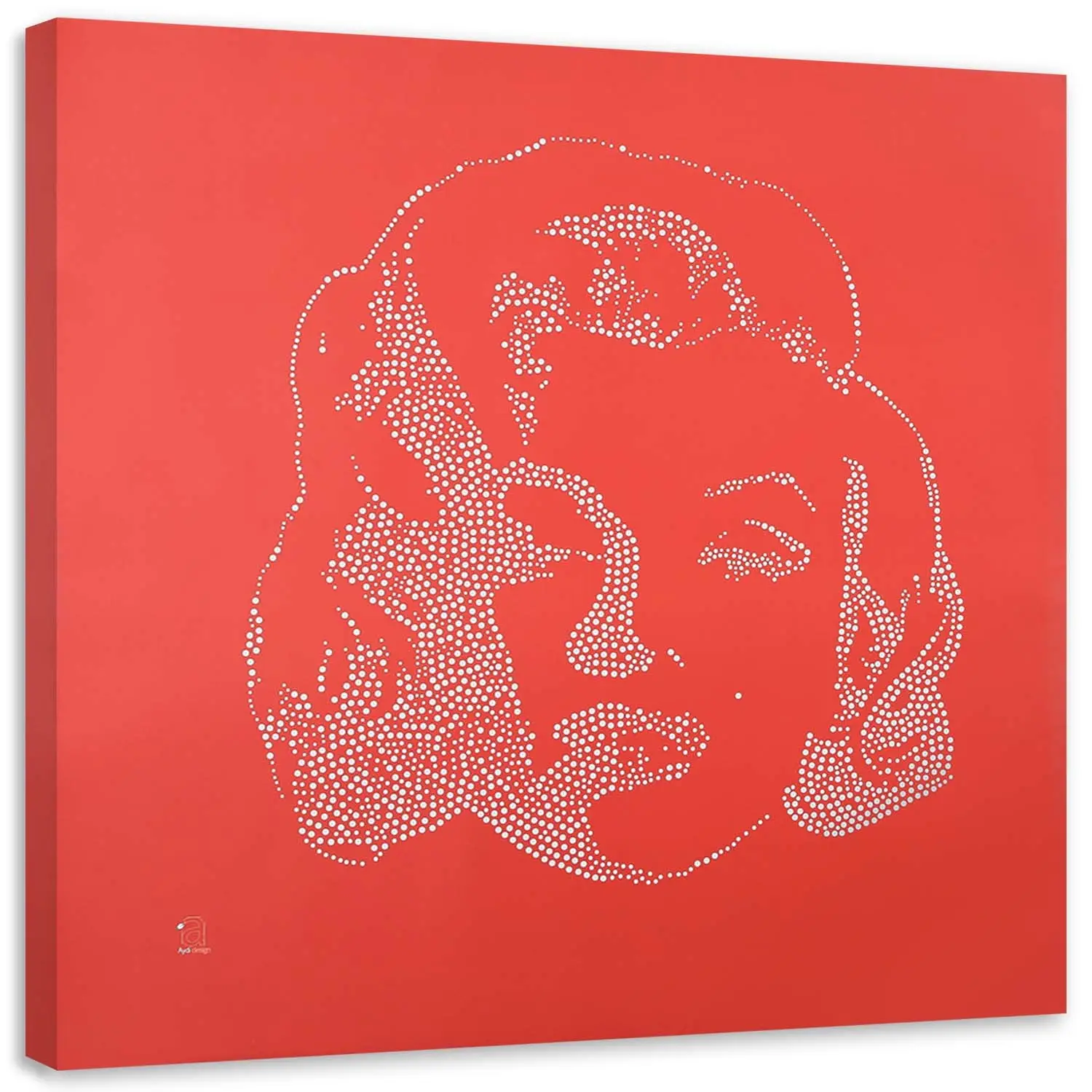 Wandbilder Marilyn Rot Monroe art Pop