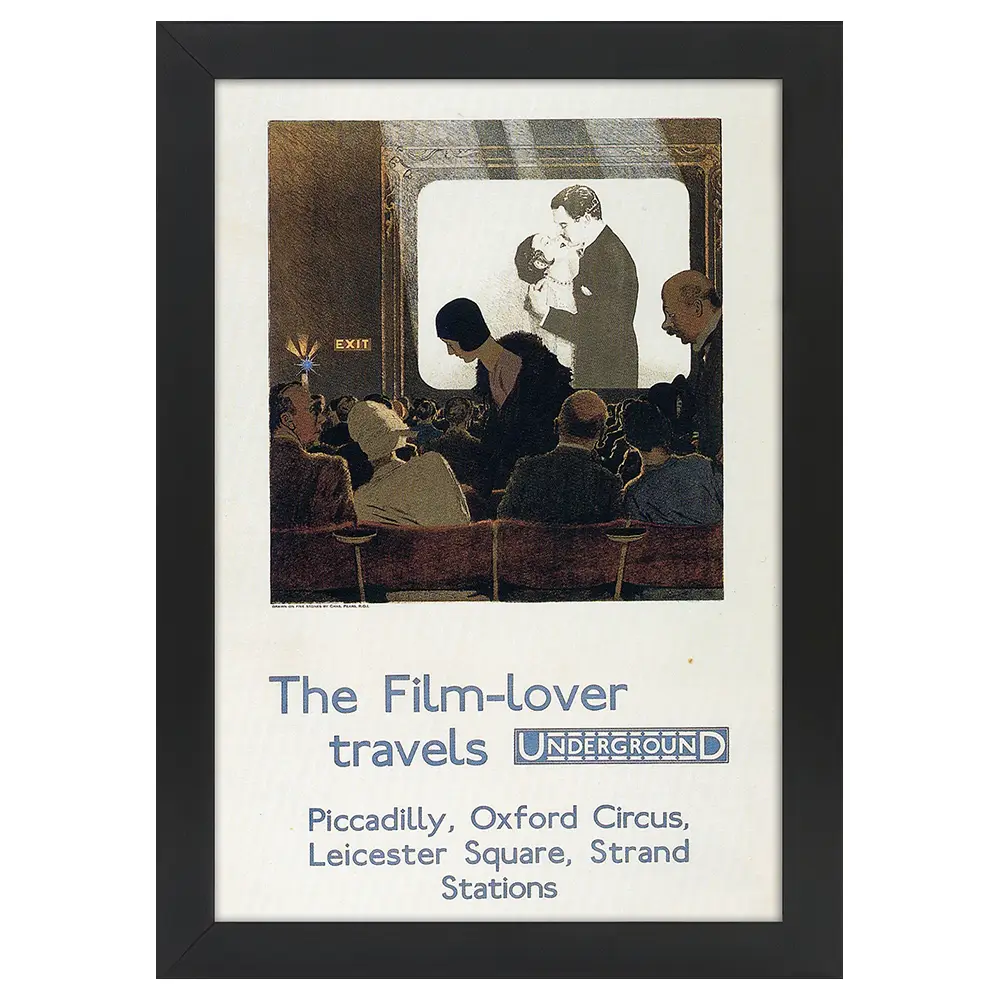 Bilderrahmen Poster 1930 Film Lover
