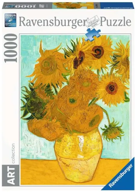Puzzle Van Gogh mit Blumen Vase