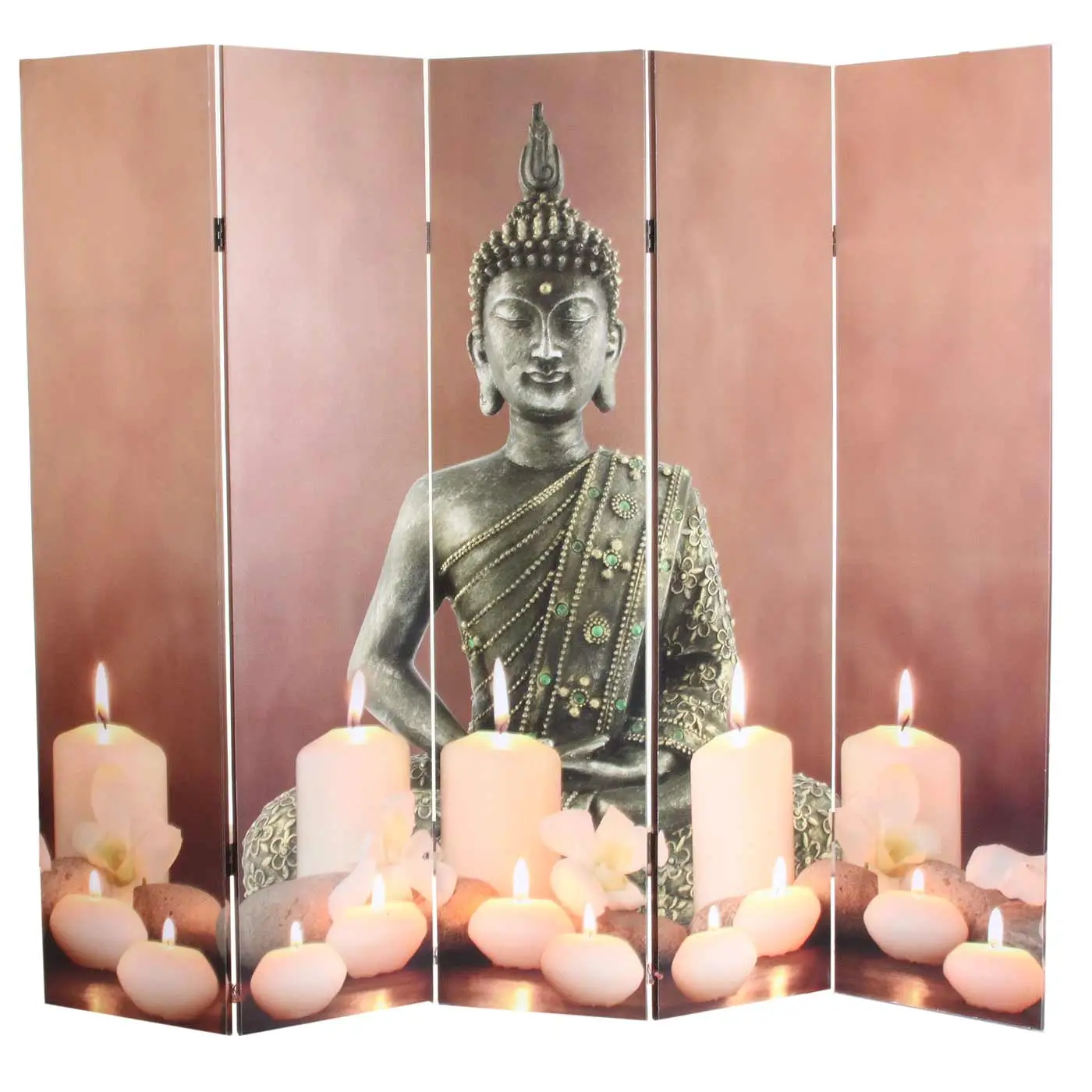 Netzbetrieben LED-Paravent Buddha