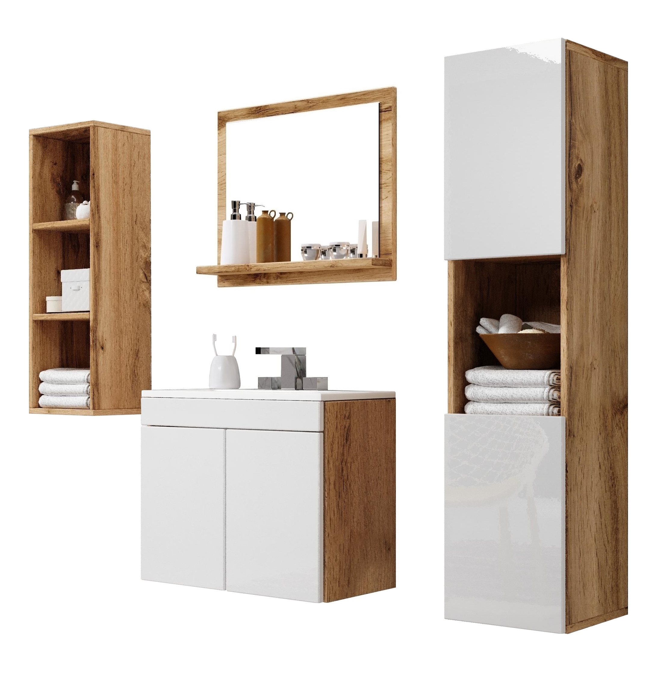 Badm bel Set MISTI Wotan Wei Gl nzend Kaufen Home24 badm-bel-set-misti-wotan-wei-gl-nzend-kaufen-home24
