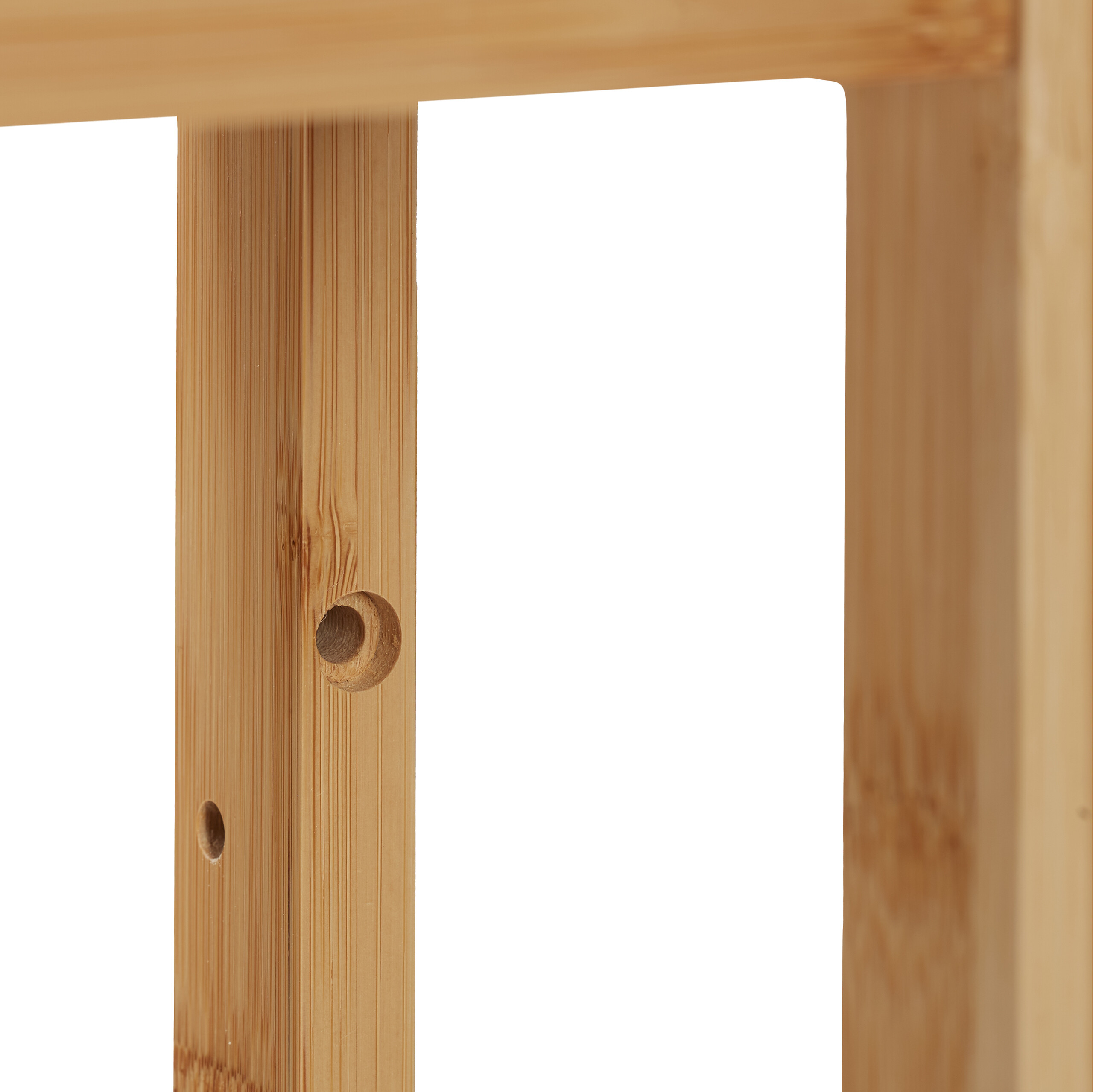 Etagere Bambou Salle De Bain Relaxdays Bambou, Salle De Bain, étagère Sur Pieds Arrondie, Carrée, Différentes Tailles, Nature 3 étages, 64,7 X 33 X 33 Cm Meuble Profondeur 20cm