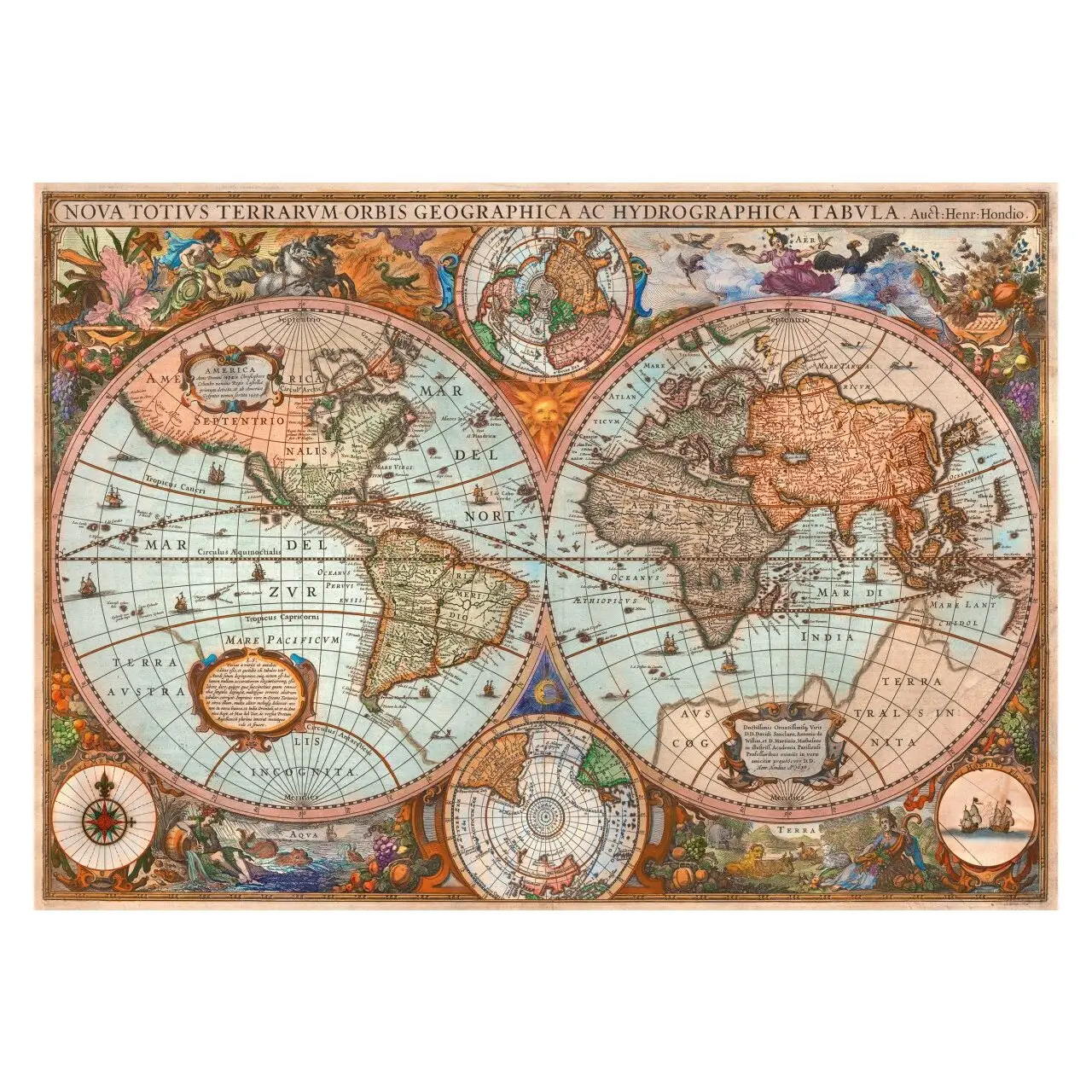 Puzzle Antike 3000 Teile Weltkarte