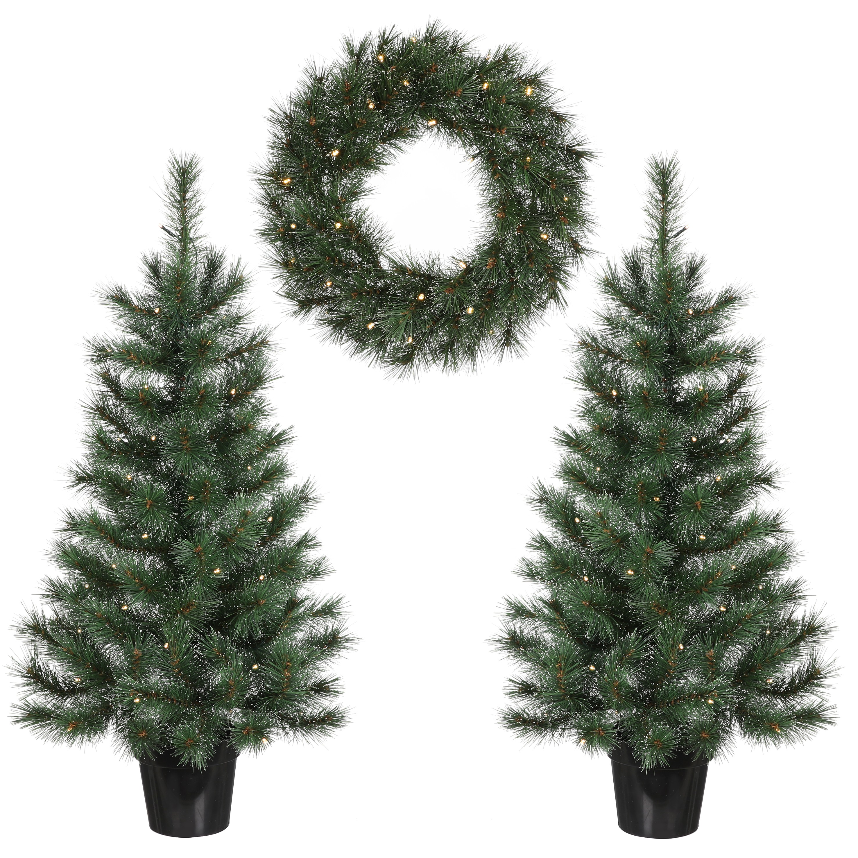 Lot De 24 Sapins HEKI Pour Maquette - Hauteur 9 à 15 Cm, Multicolore - Pour Modélisme Train, Décors, Paysage - 13