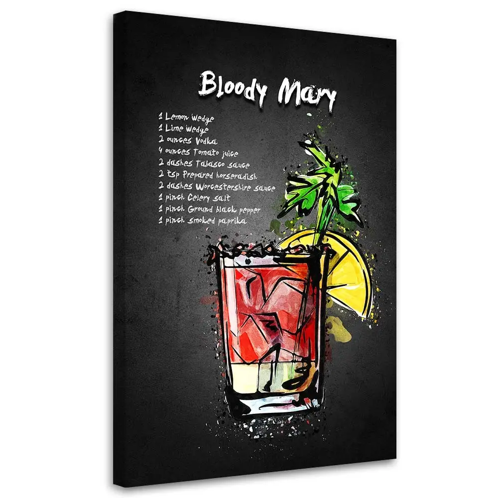 Wandbild Bloody Mary Cocktail Rezepte