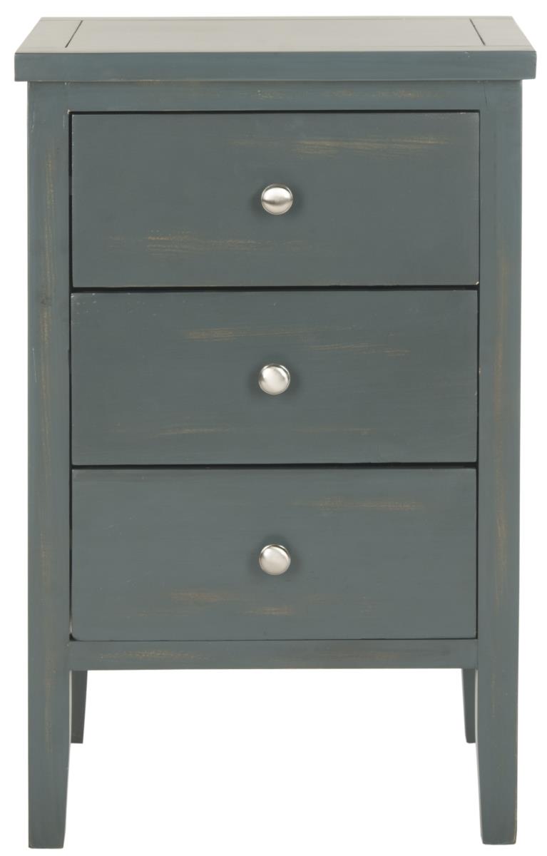 Decor Therapie Akzenttisch Halbrund | Antik-Marineblau, Mit Ablage | Platzsparend, Für Wohnzimmer, Flur, Schlafzimmer