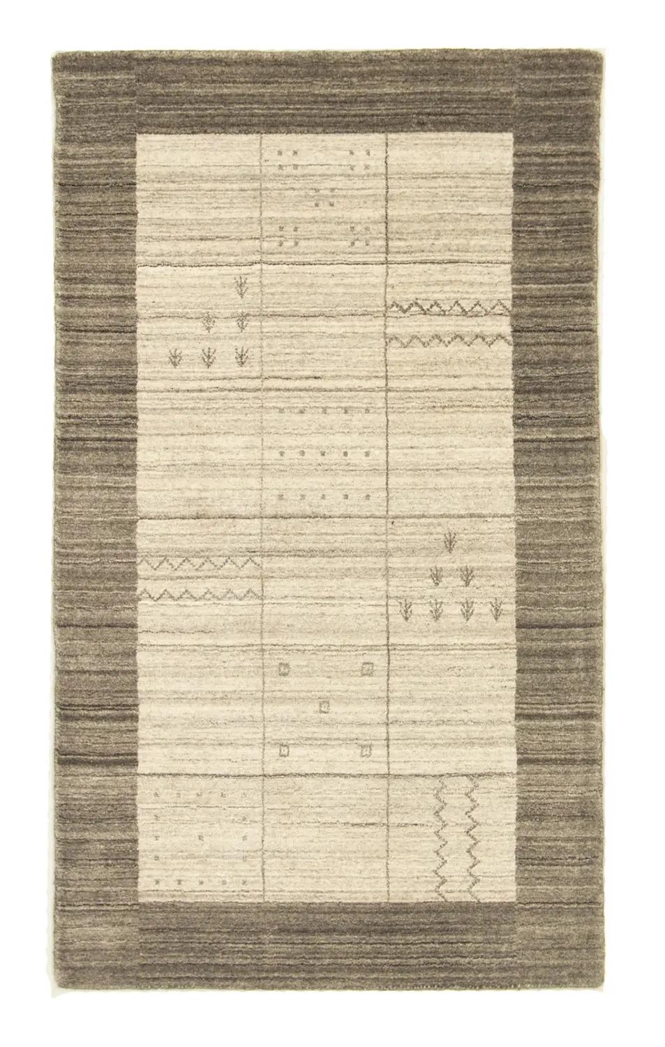 Nepal Teppich - 160 x 90 cm - silber
