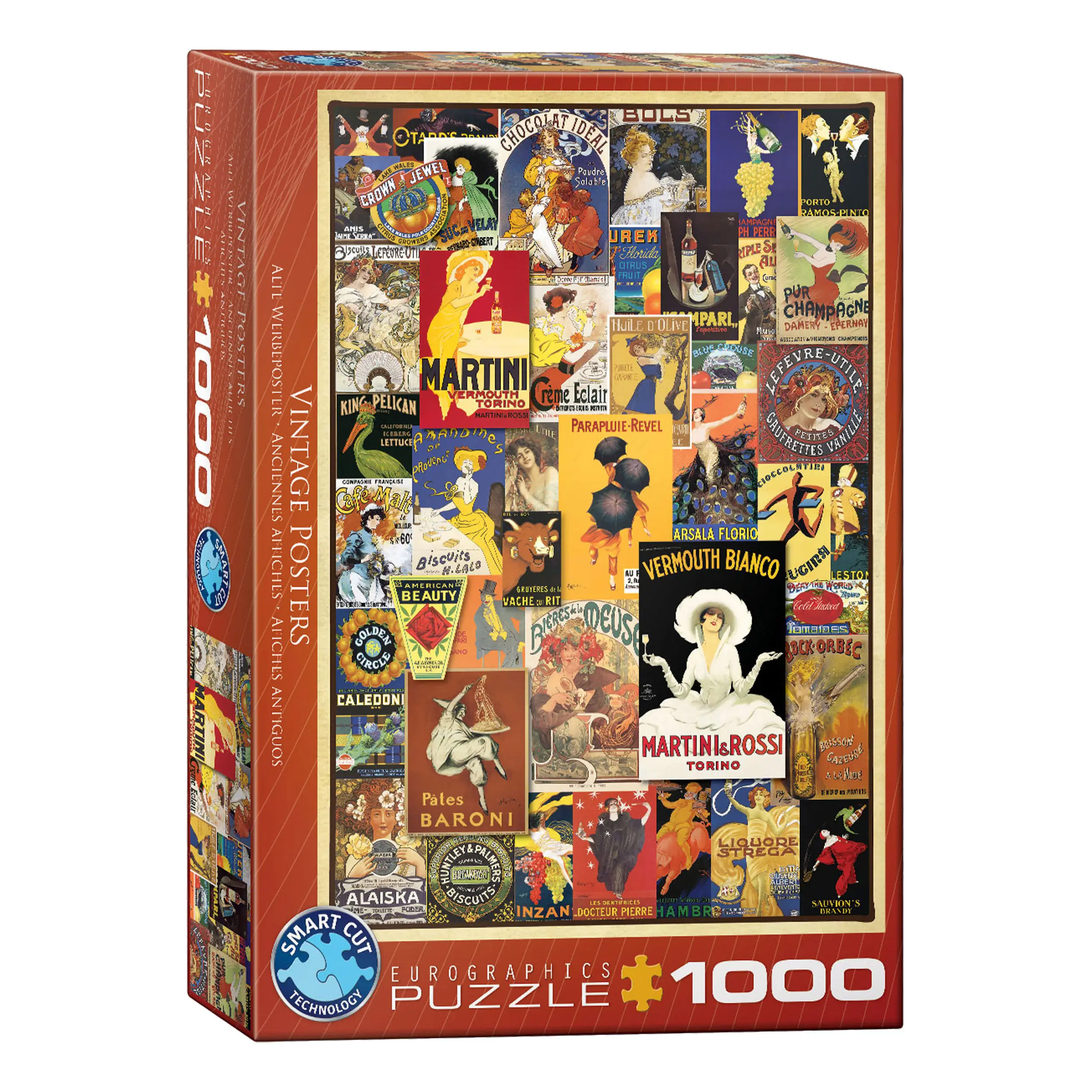 Poster Vintage Puzzle Teile 1000