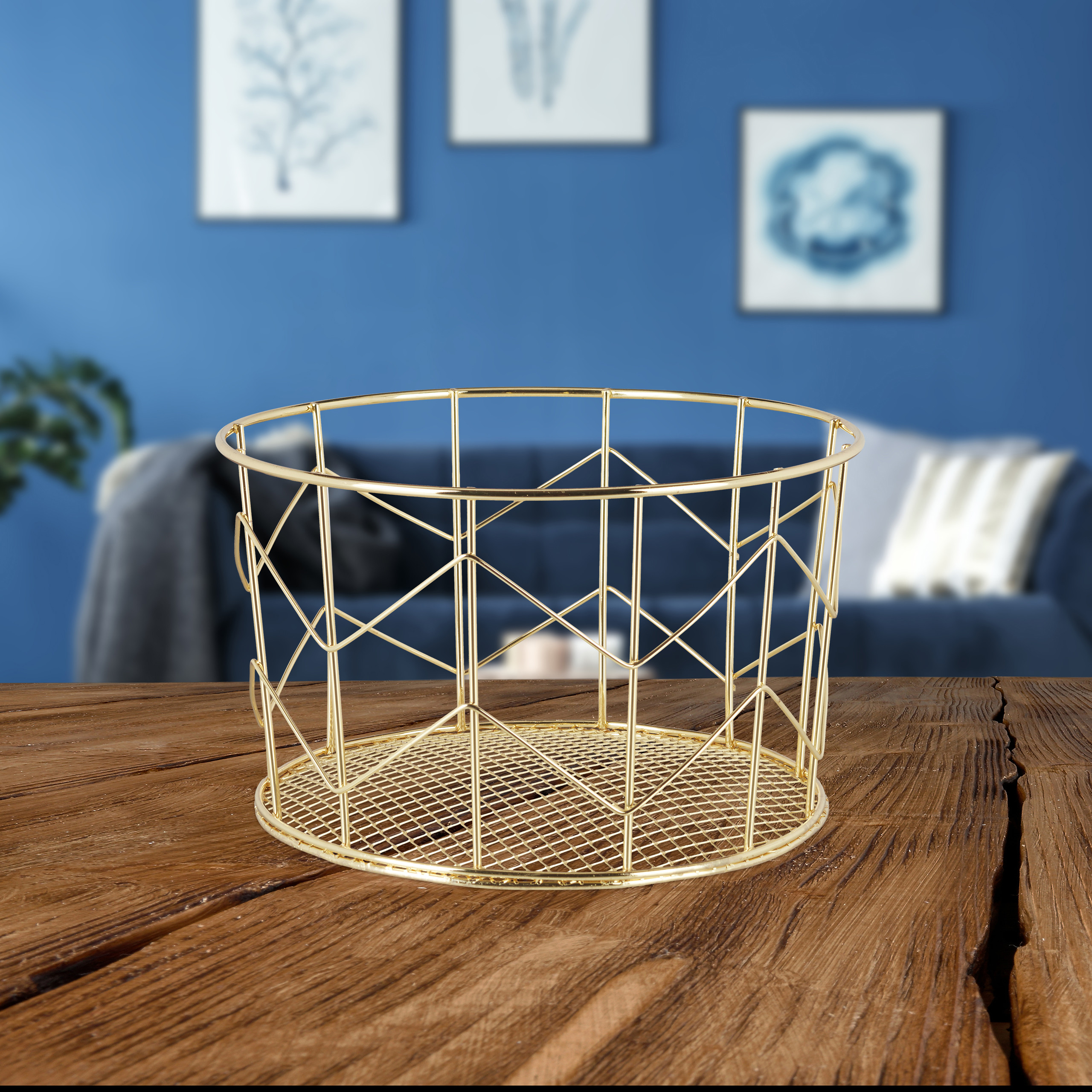 Premier Housewares Drahtkorb Weiß - Praktischer Helfer Für Regal & Schrank