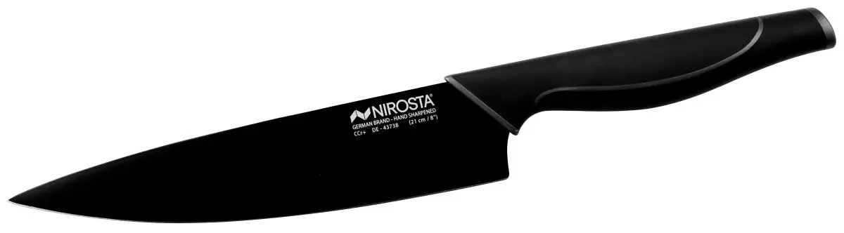 NIROSTA Kochmesser mit schwarzer Klinge