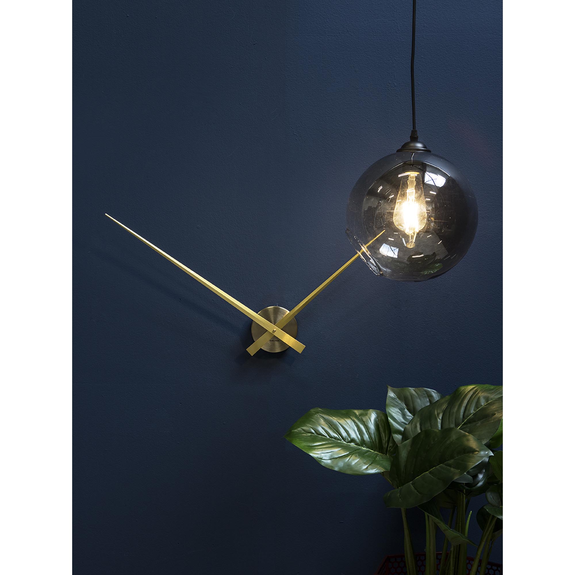 Horloge Murale Karlsson Little Big Time Mini – Design Industriel En Aluminium Gris – Pile Fournie