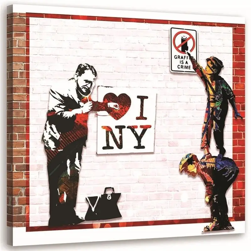 Leinwandbild Banksy Ich liebe New York