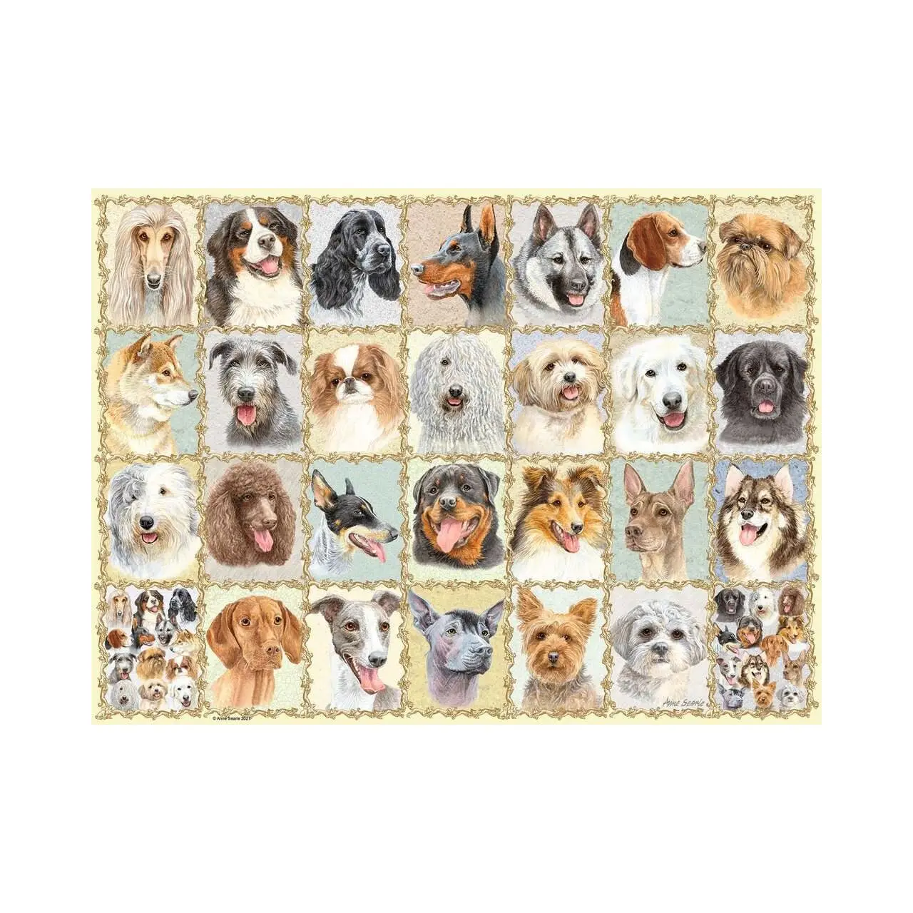 Puzzle Portr盲ts von Hunden 500 Teile