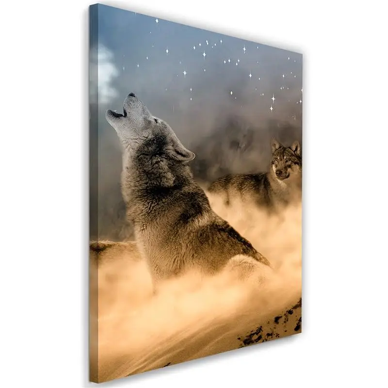 Wandbilder Wolf Nebel Tier Natur
