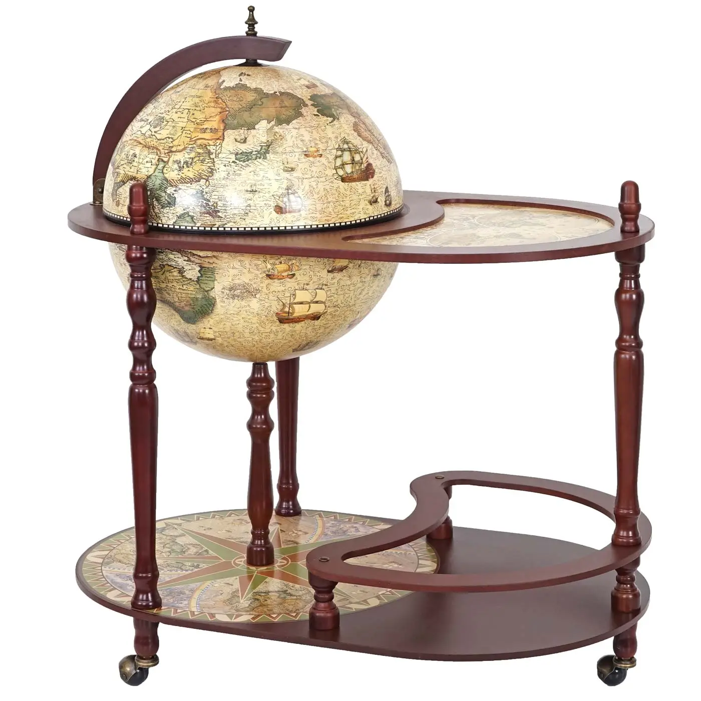 Globusbar mit Tisch HWC-D84