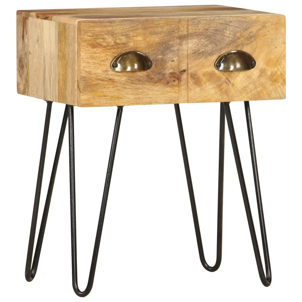 Rustikaler Nachttisch aus Mango-Holz | Nachttische