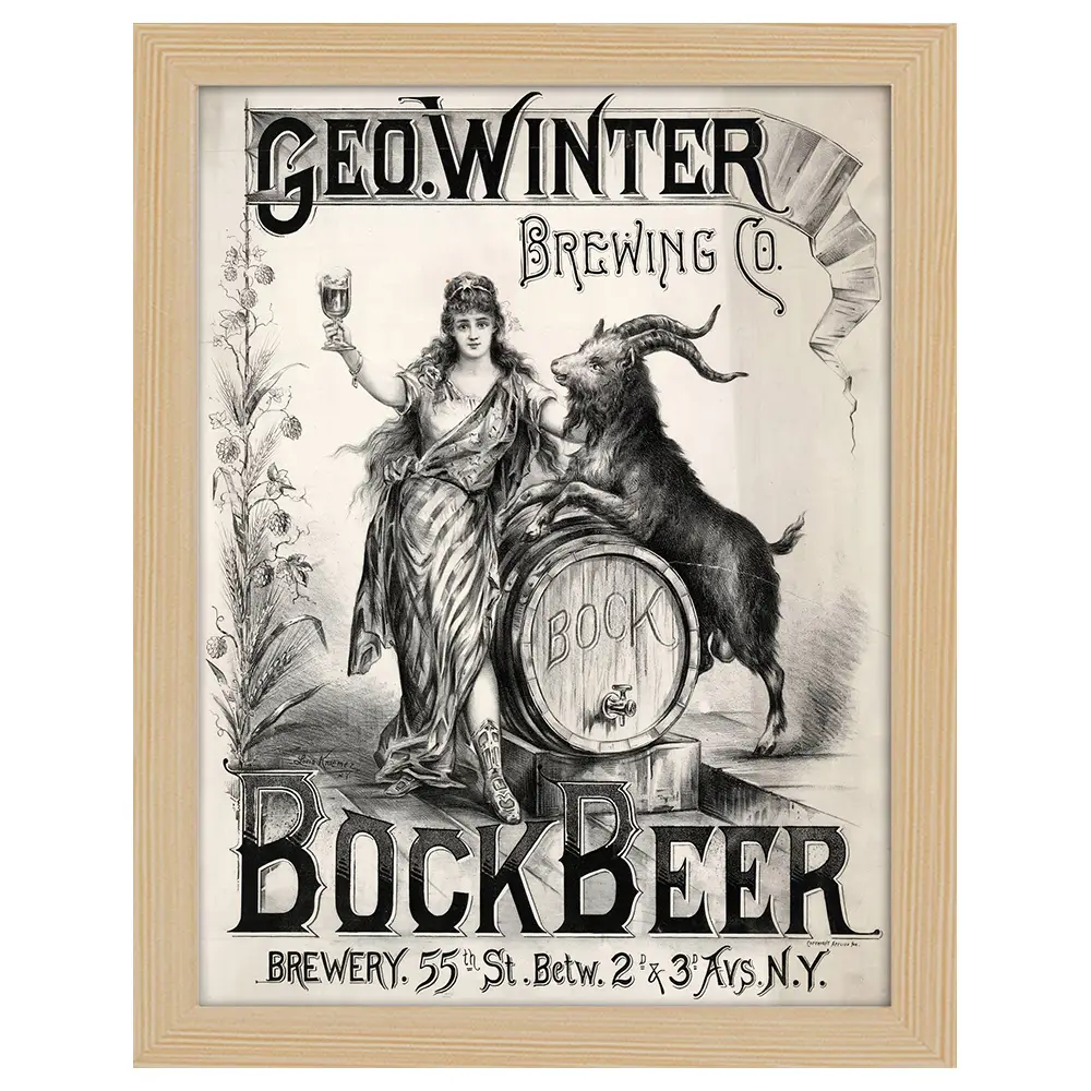 neuestes Design Bilderrahmen Geo. Winter Brewing Co