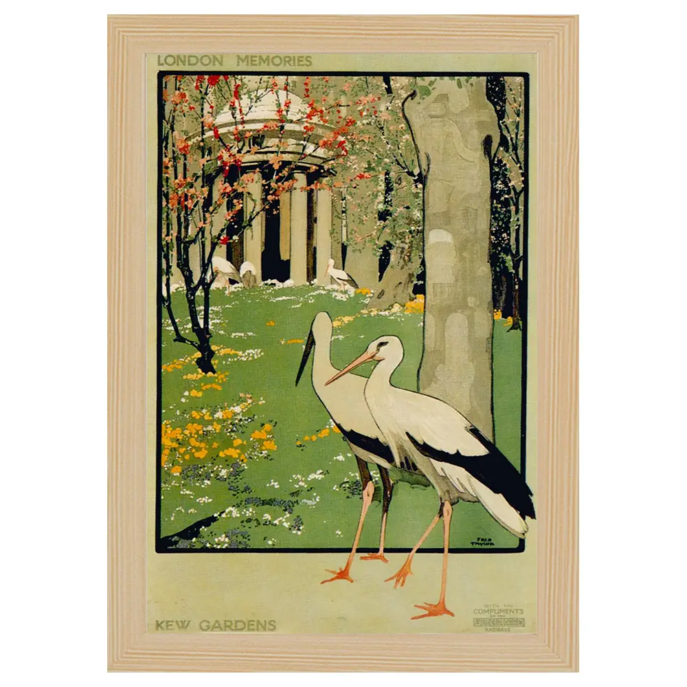 Bilderrahmen Poster Gardens Kew 1918