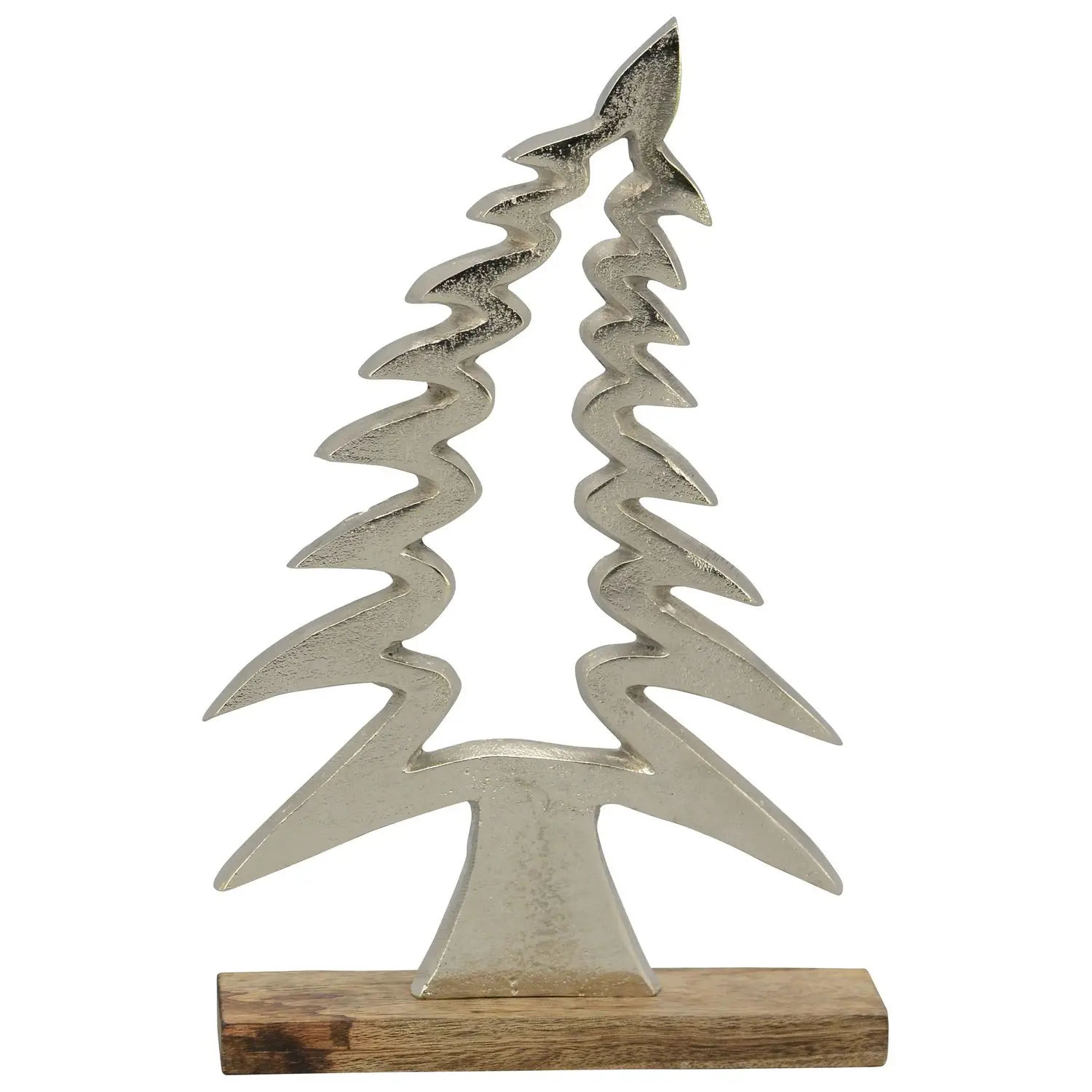 Baum Puri - Holz/Aluminium - 18x5x32 cm