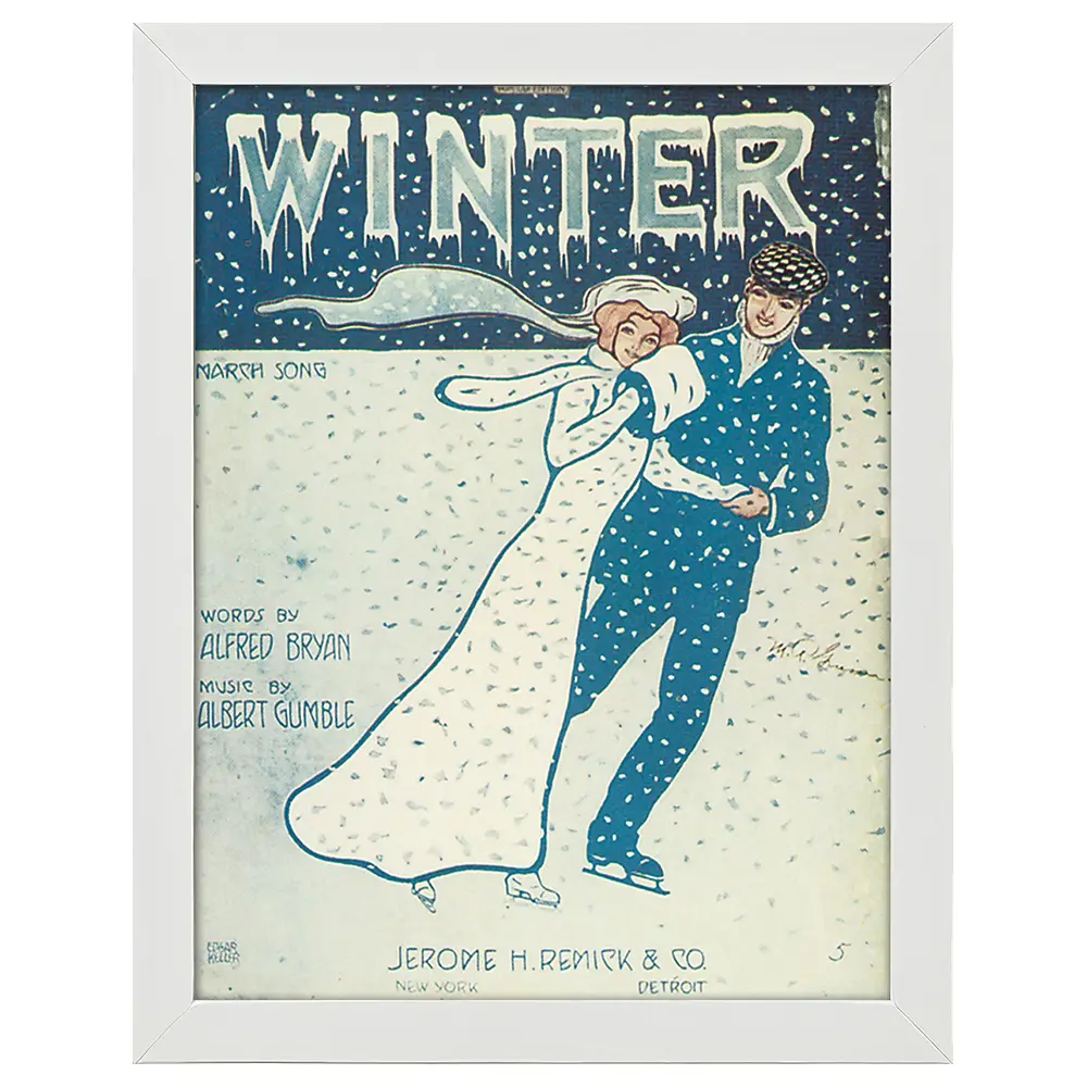 Winter Bilderrahmen Poster