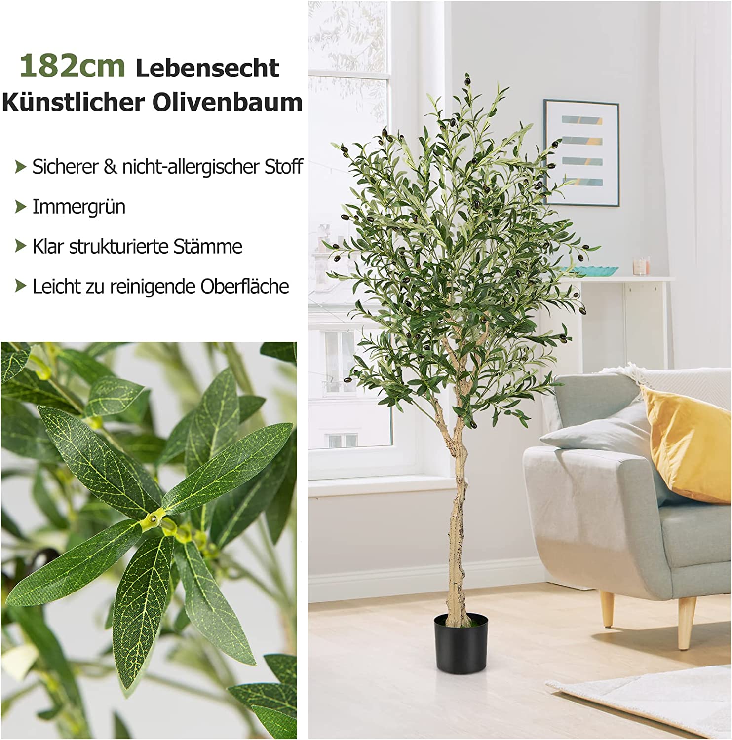 2er SetKnstliche Olivenbume 182 cm kaufen | home24
